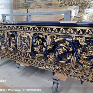 High Quality Brass Staircase Railing Design Balcony Square Pipe Railing Design