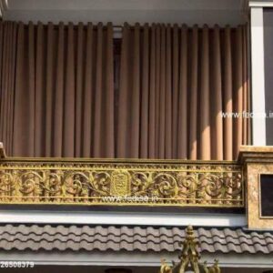 Luxury Brass Stair Railing For Royal Homes Chhat Par Railing Ki Design