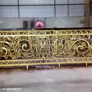 Brass Staircase Railing Design With Glass Panels Steel Jeena Railing Design