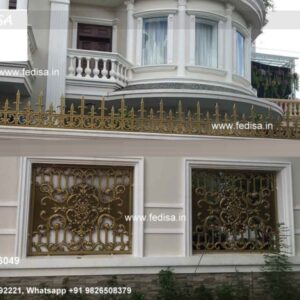 Luxury Brass Balcony Railing Design Collection Steel Pipe Design For Railing