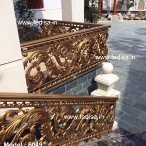 Modern Brass Railing Design For Staircase Balcony Grill Color Design