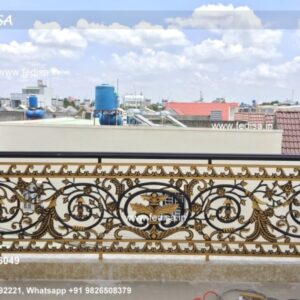 Heavy Brass Railing Design For Strong Support Handrail Design Glass