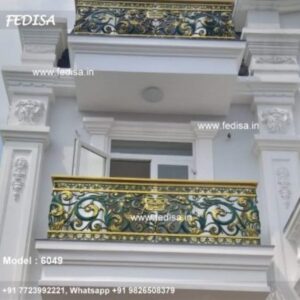 Antique Brass Balcony Railing For Classic Homes Ss Steel Design Railing