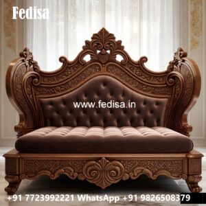 Modern Luxury Bed Design with Elegant Headboard No-0019