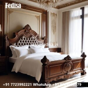 Luxury Bed Design with Elegant Bedroom Decor No-0029