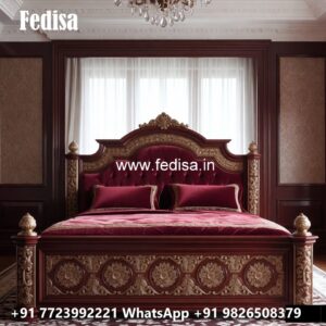 Luxury Bed Design with Stylish Geometric Patterns No-0053