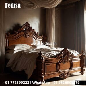 Luxury Bed Design with Artistic Bedroom Beauty No-0059