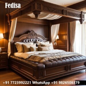 Luxury Bed Design with Elegant Bedroom Aesthetics No-0066