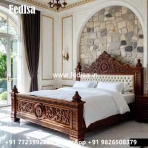 Premium Luxury Bed Design for Royal Interiors No-0090