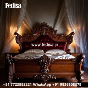 Modern Luxury Bed Design with Decorative Headboard No-0094