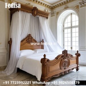 Luxury Bed Design with Modern LED Headboard No-0106