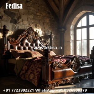 Luxury Bed Design with Modern Storage Solutions No-0117