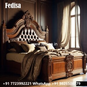 Luxury Bed Design with Stylish Fabric Texture No-0137