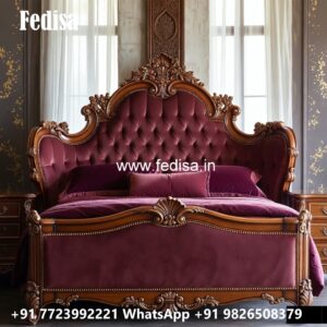 Premium Luxury Bed Design with Elegant Headboard No-0145