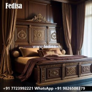 Contemporary Luxury Bed Design with Stylish Details No-0173