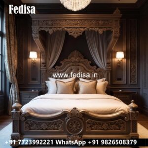 Premium Wooden Luxury Bed Design for Elegant Homes No-0181