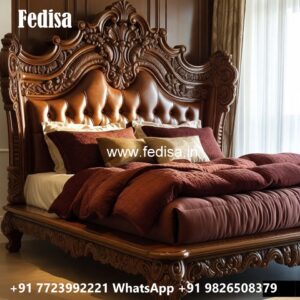 Luxury Bed Design with Contemporary Royal Comfort No-0197