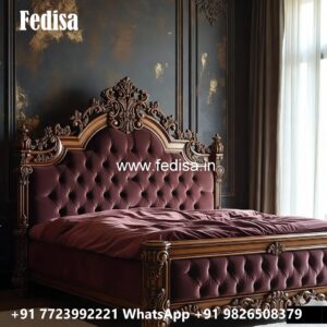 Luxury Bed Design with Elegant Curved Headboard No-0251