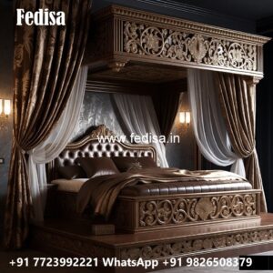 Luxury Bed Design with Artistic Interior Charm No-0276