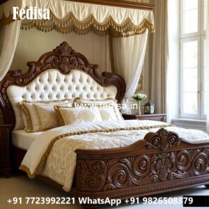 Stylish Luxury Bed Design with Wooden Luxury Frame No-0279