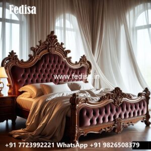 Stylish Luxury Bed Design with Premium Royal Finish No-0287