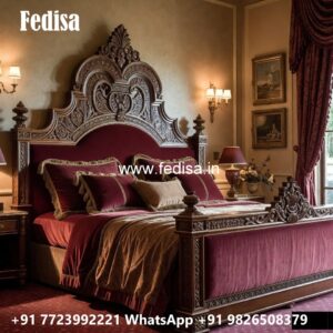 Luxury Bed Design with Premium Headboard Detailing No-0294
