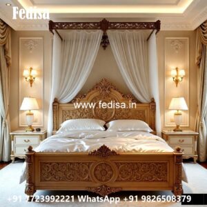 Best Classic Bed Design for Small Bedroom No-0357