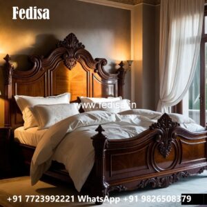 Elegant Classic Bed Design for Couples No-0362