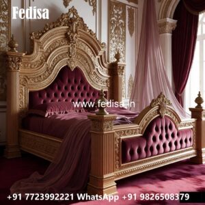 Designer Classic Bed Design with Upholstery No-0364