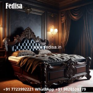 Premium Wooden Classic Bed Design No-0390