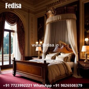 Latest Wooden Classic Bed Design Trends No-0421