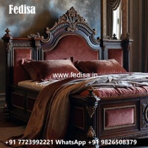 Handcrafted Wooden Classic Bed Design No-0438