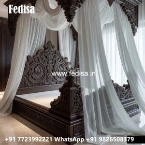 Wooden Classic Bed Design Photos No-0457