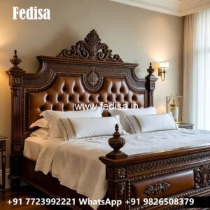Fancy Wooden Classic Bed Design No-0476