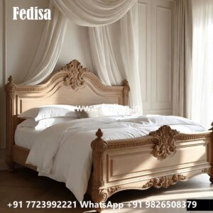Wooden King Size Classic Bed Design No-0492