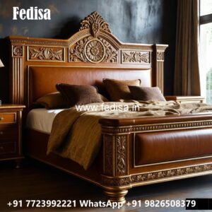 Unique Carved Wooden Classic Bed Design No-0542