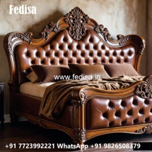 Designer Upholstered Classic Bed Design No-0560