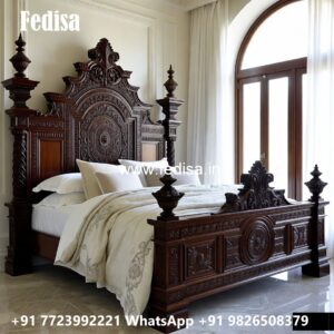 Traditional Luxury Wooden Bed Design No-0579