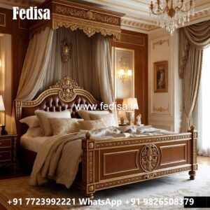 Amazing Wooden Luxury Bed Design No-0616