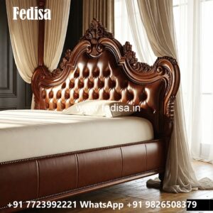 Classic Bed Design for Luxury Living Room Style Bedroom No-0651