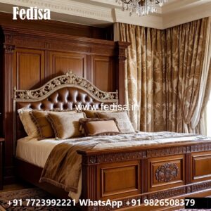 Modern Wooden Classic Bed for Couples No-0655
