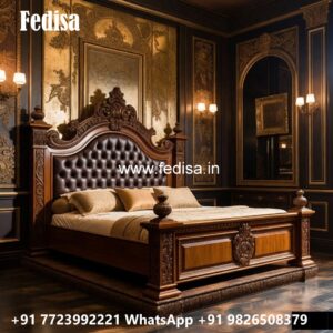 Decorative Wooden Bed Design Inspiration No-0704