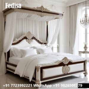 Elegant Rich Look Wooden Bed Ideas No-0706