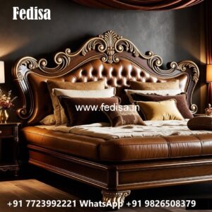 Decorative Royal Wooden Bedroom Design No-0735
