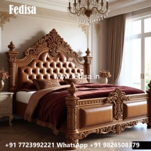 Luxury Interior Decor with Wooden Bed No-0771