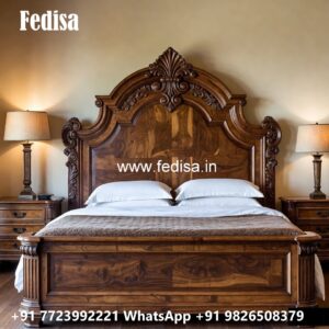 Beautiful Interior Wooden Bed Design No-0786