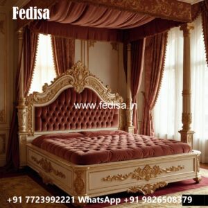 Beautiful Royal Bed Design for Couples No-0810