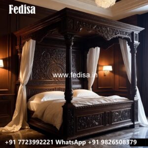 Luxury Wooden Bed Design for Villas No-0842