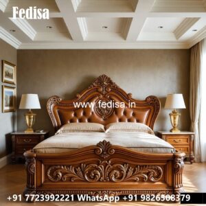 Luxury Bed Design with Stylish Geometric Patterns No-0903