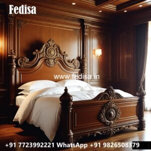 Modern Wooden Luxury Bed Design with Comfort No-0984